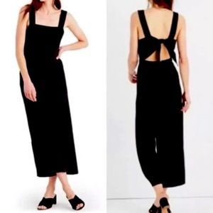 Madewell black tie back jumpsuit